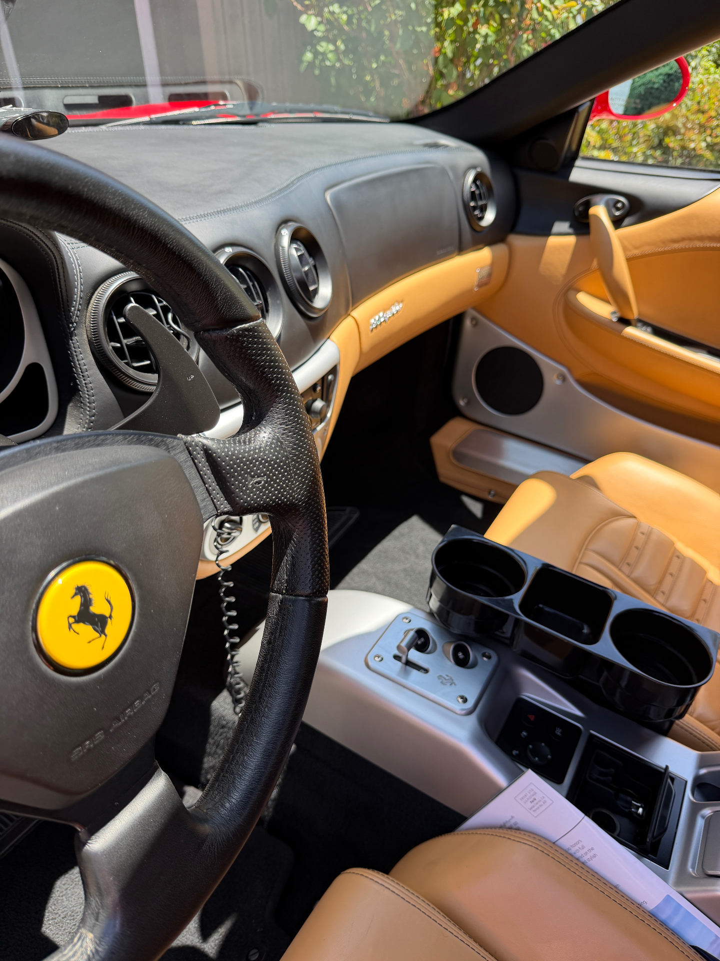 Ferrari 360 Spider — Interior Detail